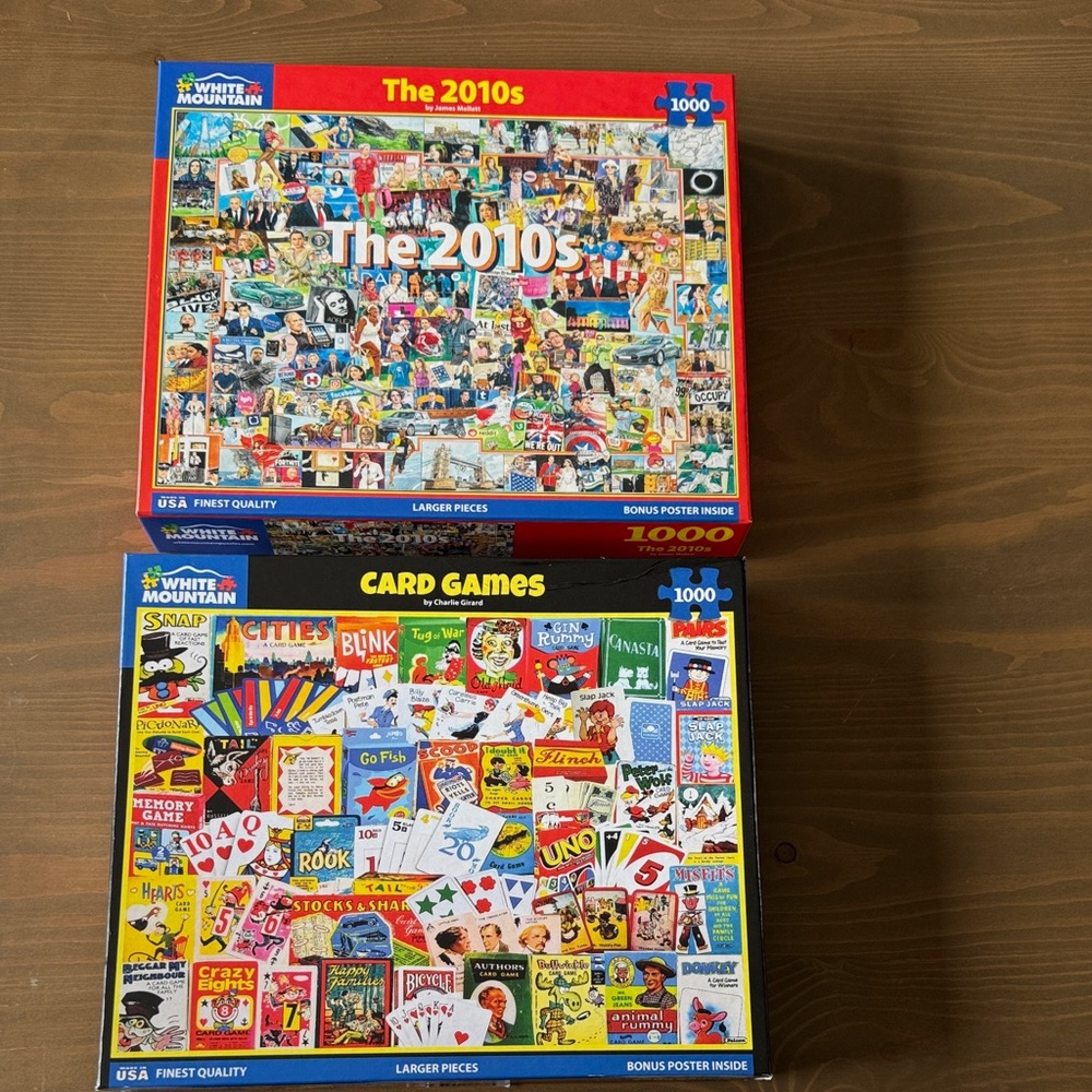 Lot of 2 White Mountain Puzzles